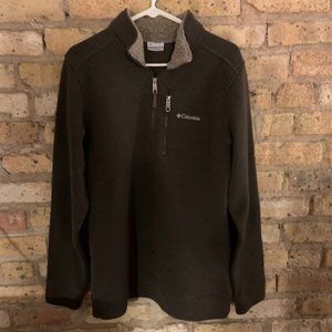 Columbia Mens Pull-over Quarter Zip Fleece Size M